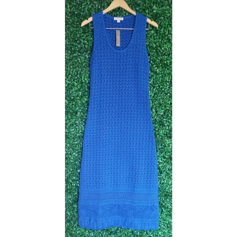 82. J.Crew Limited-edition crochet maxi sweater-dress - Picture 5 of 11